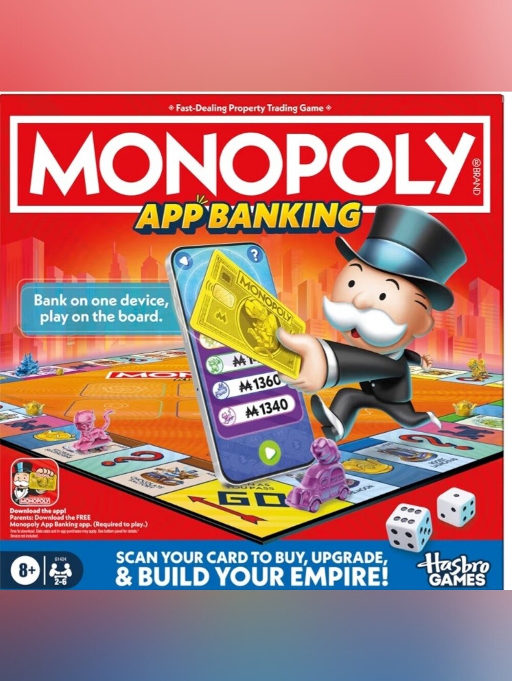 Hasbro Monopoly Gold Card & App Stand Set